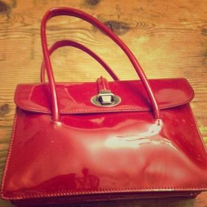 Miu Miu red patent leather purse