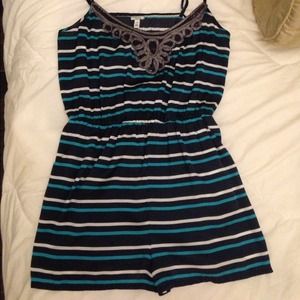 NWOT Striped statement romper 😍