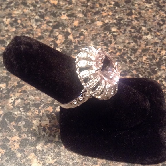 Pink topaz ring .925 sterling🌟HOLD🌟 - Picture 2 of 3