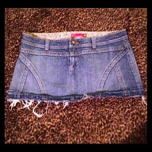 🔥HOT super short denim mini skirt! NEVER WORN!