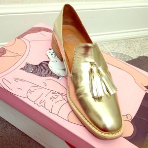 Jeffrey Campbell Gold Lawford oxfords