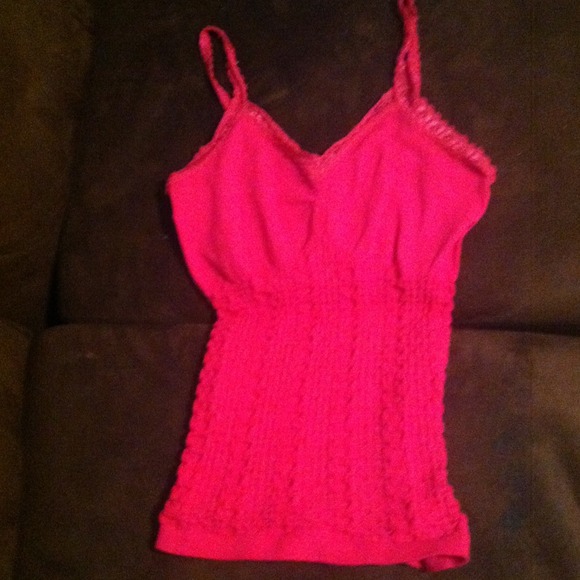 Hot pink one size spaghetti strap