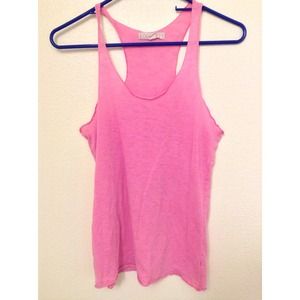 Forever 21 neon pink tank top