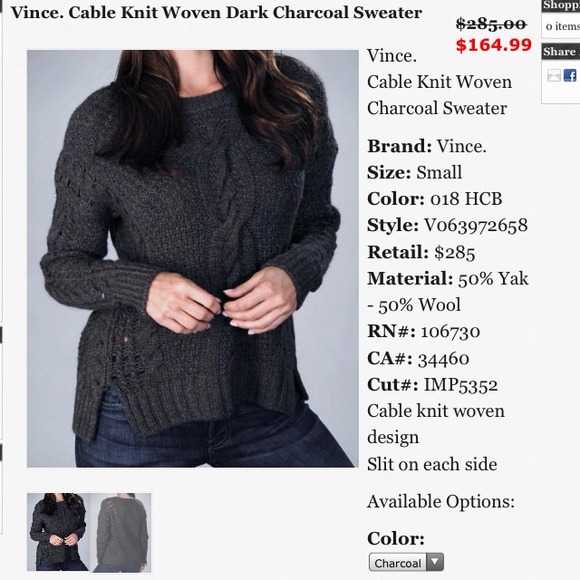 🚫SOLD VINCE sweater. - Picture 3 of 4