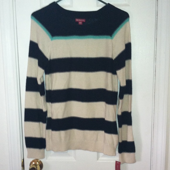 BUNDLED- Merona striped sweater NWT size M