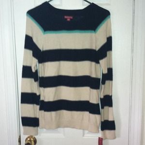 BUNDLED- Merona striped sweater NWT size M
