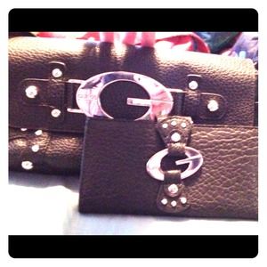 Black Guess Bag & Two Matching Wallets