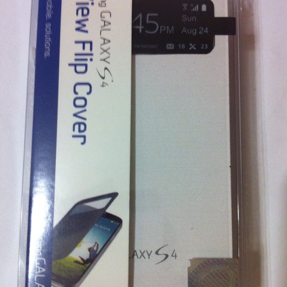 Samsung S4 s-view flip case/ white