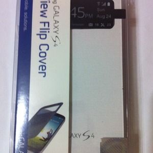 Samsung S4 s-view flip case/ white
