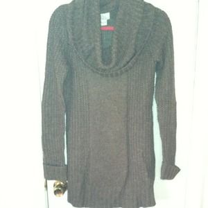 BUNDLED****Brown cowl neck sweater dress