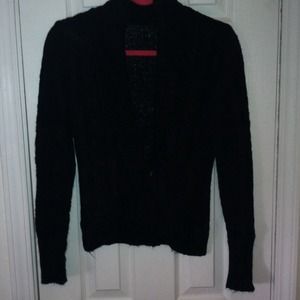 H&M single button black cardigan