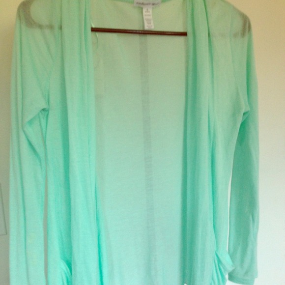 Sheer blue top