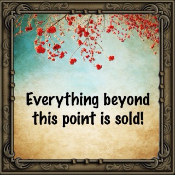 Past here is sold!