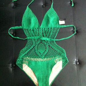 BCBG MAXAZARIA  Knitted Bathing Suite