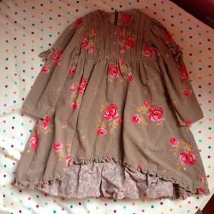 🎀winter floral dress girls 4-5🎀