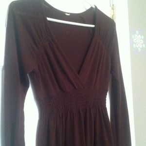 Long sleeved brown shirt