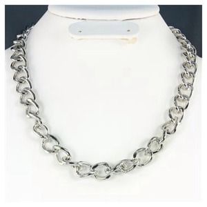 Silver metal chain