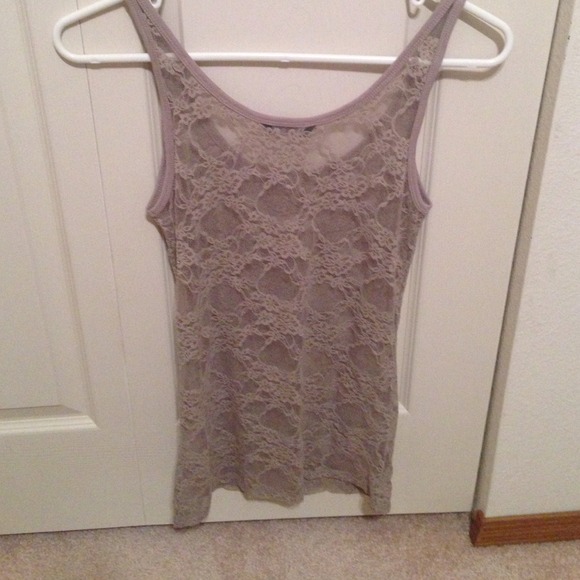 SOLD**Camel colored lace cami - Picture 3 of 3