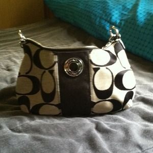 Authentic black coach bag