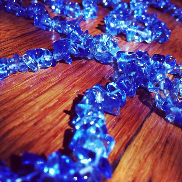 crystal necklace.