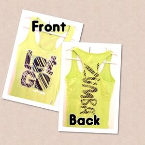 ~SOLD~ in bundle green Zumba (R) racerback top