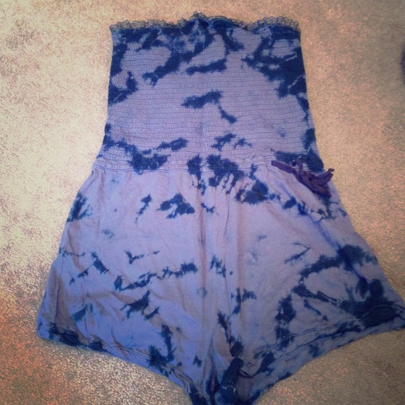 Free People Tie-dye Romper & pigment