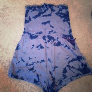 Free People Tie-dye Romper & pigment