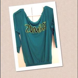 ~SOLD~ in bundle Zumba (R) off the shoulder top