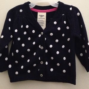 ❌SOLD❌ Osh Kosh baby girl cardigan sweater 6 month