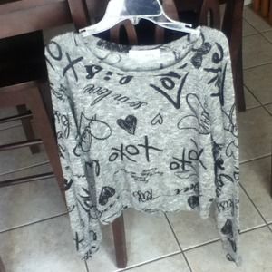 Black and grey sweater