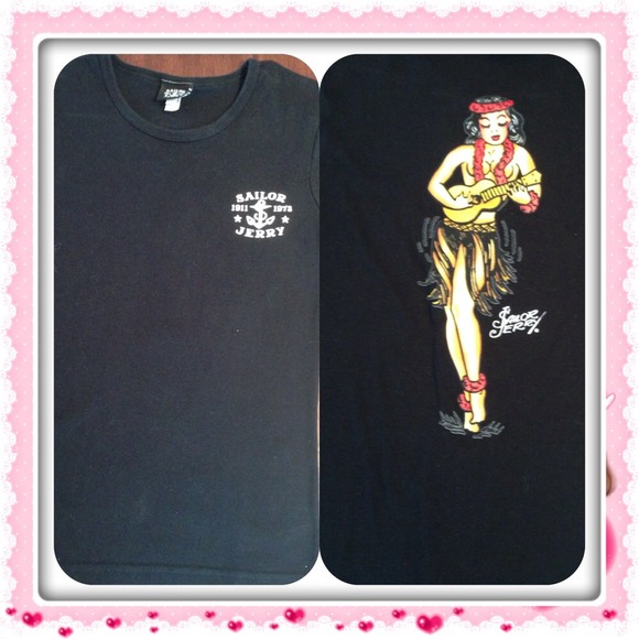 American Apparel Sailor Jerry Hula Girl Tee