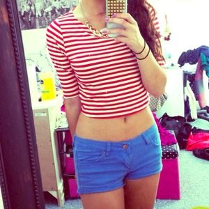 Red striped Urban Outfitters shirt NWOT