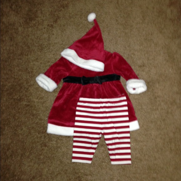 Baby girl Santa outfit newborn