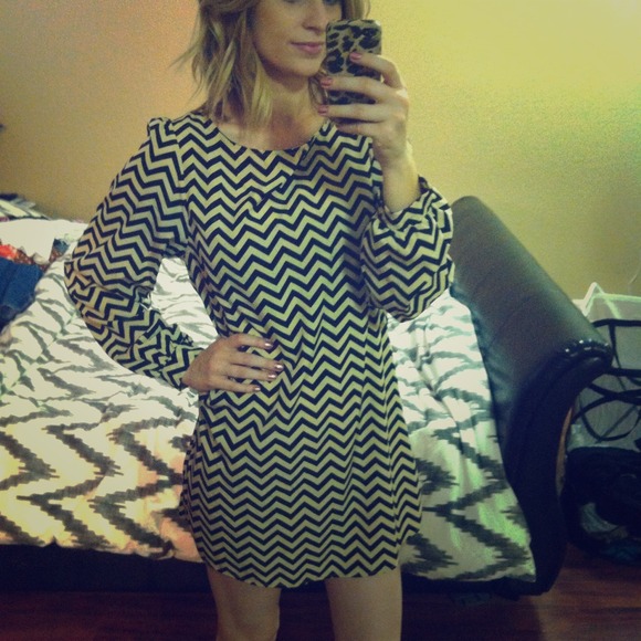 Chevron Shift Dress