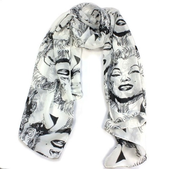Marilyn Monroe chiffon scarf