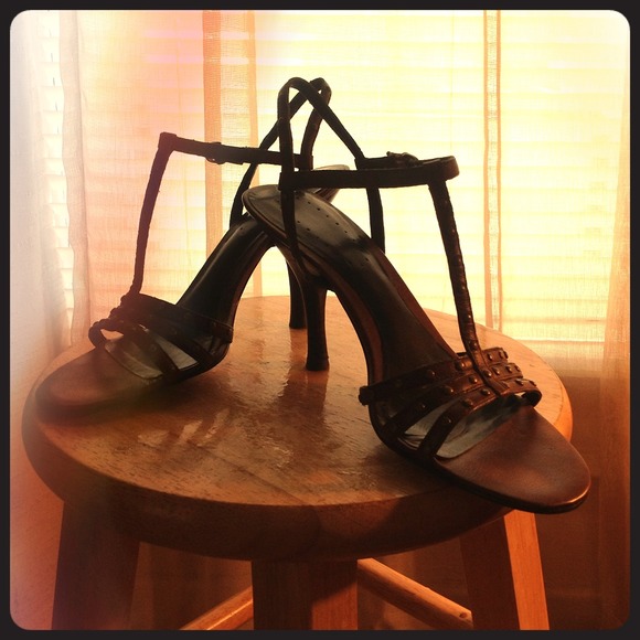 Nine West studded sandal heels