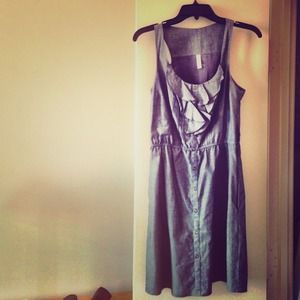 Demin ruffle dress