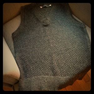Men's Black/Gray Sweater Vest