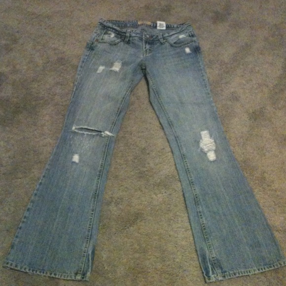 Distressed jeans