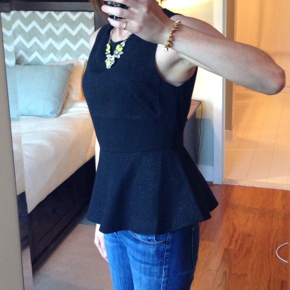 ***sold***Black Peplum top