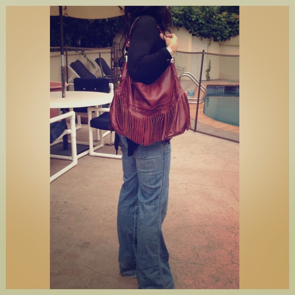 Handbags - B Makowsky leather fringe bag