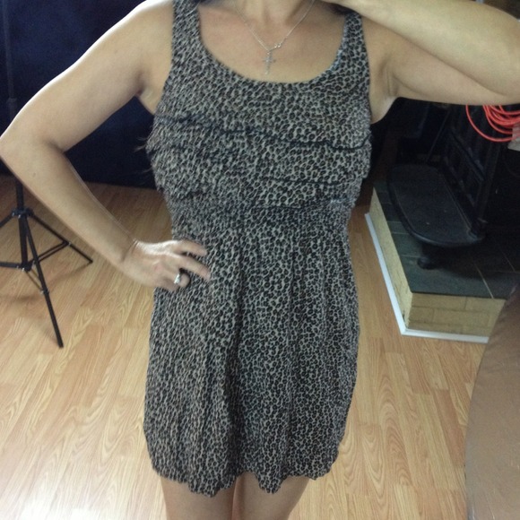 XHILARATION leopard print dress