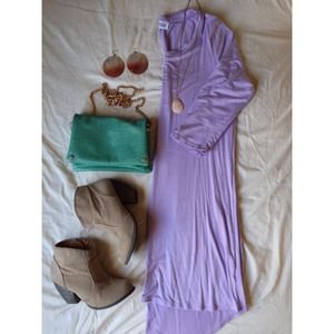 Tobi lavender high-low tunic dress