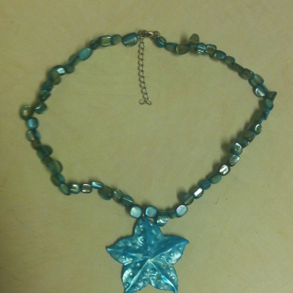 Turquoise Shell Beaded Necklace