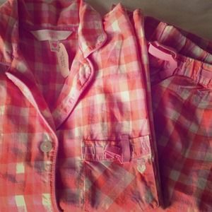 Victoria's Secret Flannel Pajama Set.
