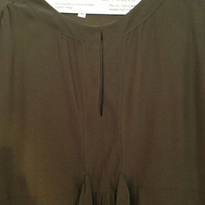 Barney's New York brown silk top.