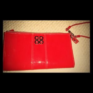 Authentic Red Coach Patent Leather Wrislet REDUCED