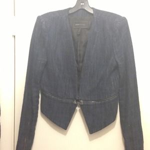 BCBGMAXAZRIA Otto Zippered-Waist Blazer