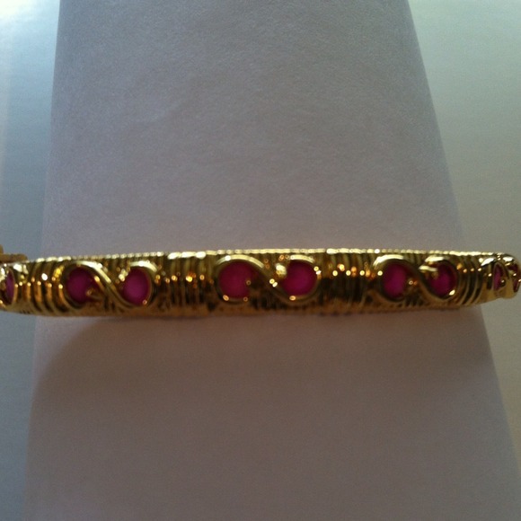 Ruby Bangle Bracelet