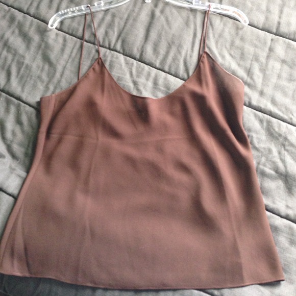 Sheer tank and silk button up blouse bundle